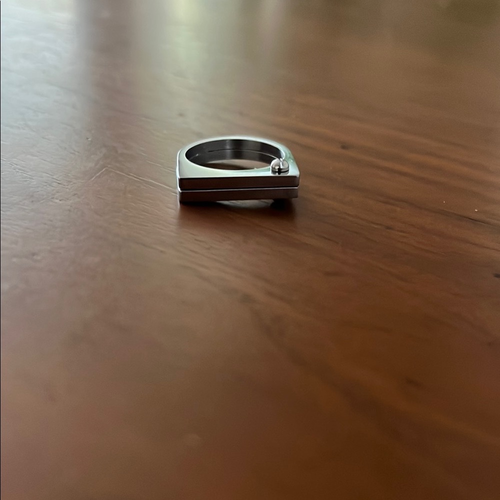 Unique Silver Stackable Ring - image 4